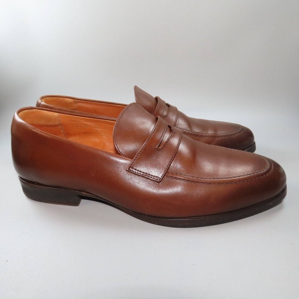 Wolf‎ & Shepherd Ringer Penny Loafer Maple Calfskin Men's Shoe US Size 9